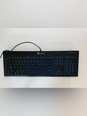 Corsair K55 RGB Gaming Keyboard - 6 Programmable Macro Keys - Wired USB